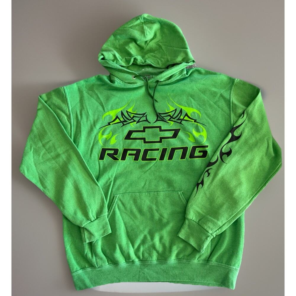 Chevy Racing Official GM Hoodie Sweatshirt Men’s Size S Y2K-inspired tribal NWOT